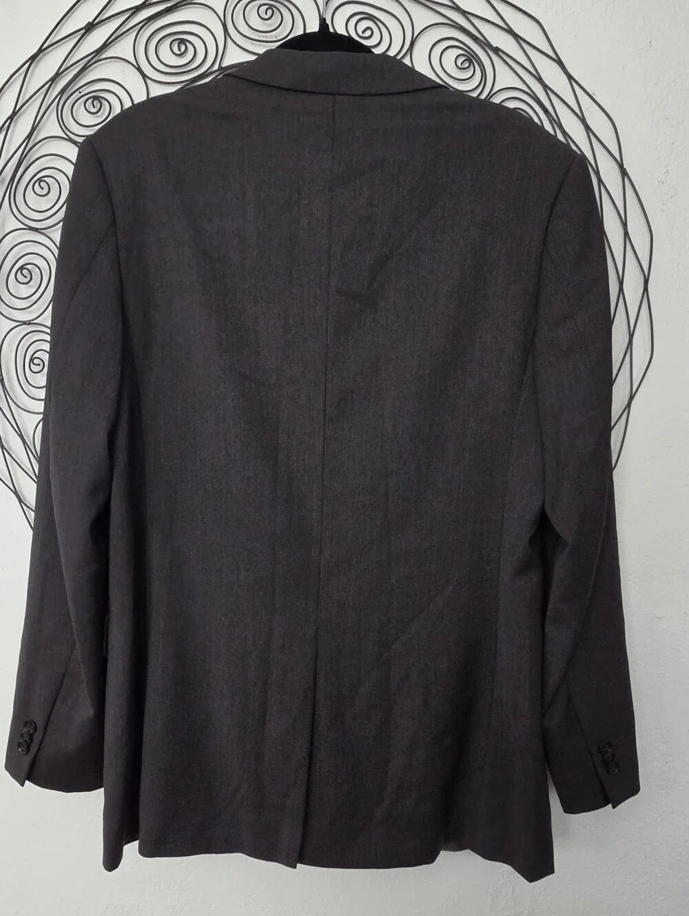 Banana Republic Modern Fit 40R Charcoal Gray 100% Wool Sport Coat Blazer Italian